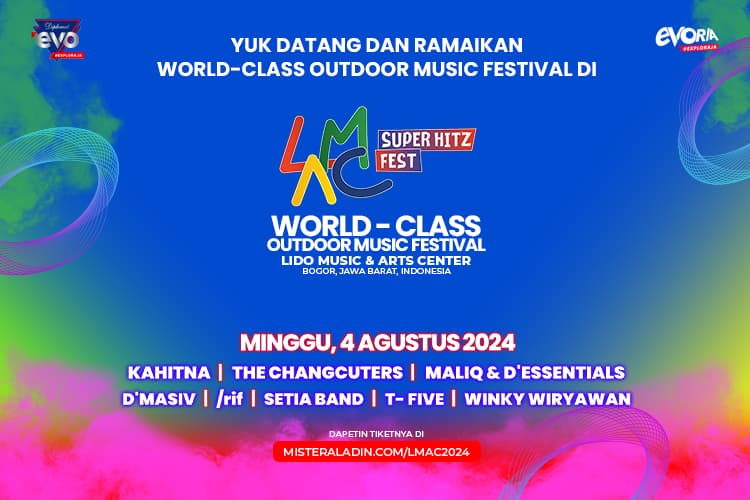 Nonton Festival Musik dengan Pemandangan Gunung di LMAC Super Hitz Fest
